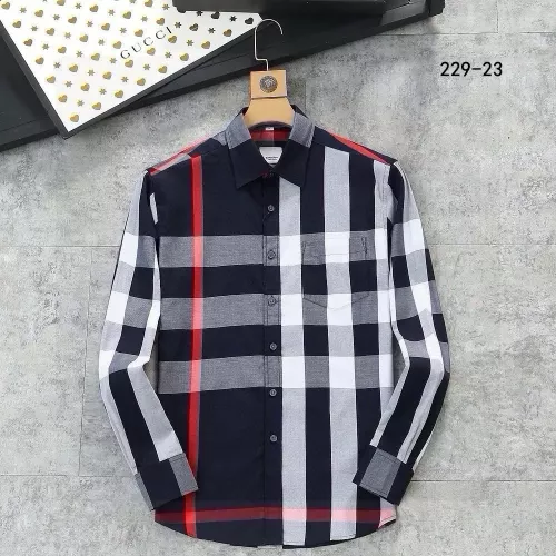 Burberry Shirts Long Sleeved For Men #1343596 $52.00 USD, Wholesale Replica Burberry Shirts