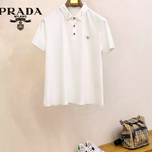 Prada T-Shirts Short Sleeved For Men #1343704 $48.00 USD, Wholesale Replica Prada T-Shirts