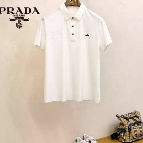 Prada T-Shirts Short Sleeved For Men #1343720 $48.00 USD, Wholesale Replica Prada T-Shirts