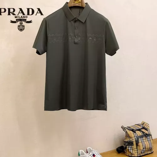 Prada T-Shirts Short Sleeved For Men #1343721 $48.00 USD, Wholesale Replica Prada T-Shirts