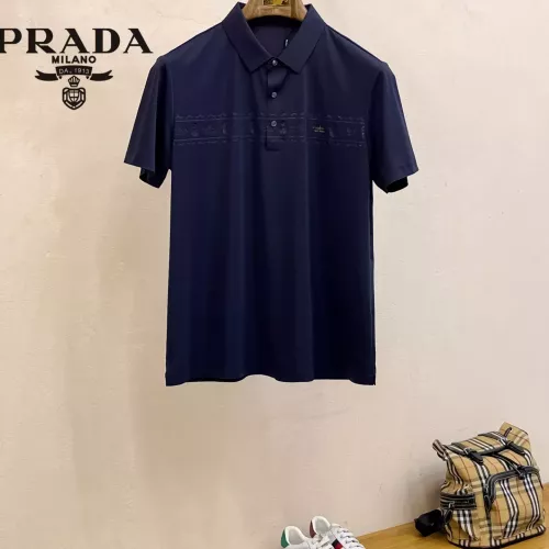 Prada T-Shirts Short Sleeved For Men #1343722 $48.00 USD, Wholesale Replica Prada T-Shirts
