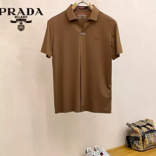 Prada T-Shirts Short Sleeved For Men #1343728 $52.00 USD, Wholesale Replica Prada T-Shirts