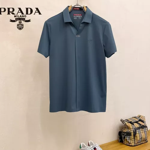 Prada T-Shirts Short Sleeved For Men #1343729 $52.00 USD, Wholesale Replica Prada T-Shirts