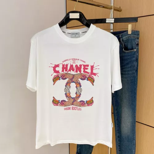 Chanel T-Shirts Short Sleeved For Men #1343797 $68.00 USD, Wholesale Replica Chanel T-Shirts