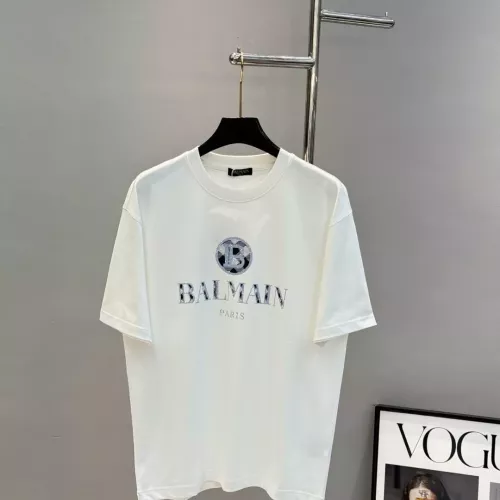 Balmain T-Shirts Short Sleeved For Unisex #1343912 $88.00 USD, Wholesale Replica Balmain T-Shirts