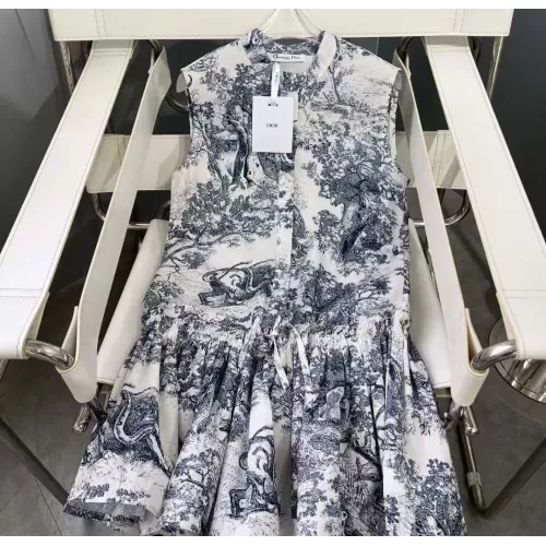 Replica Christian Dior Dresses Sleeveless For Women #1343996 $102.00 USD for Wholesale