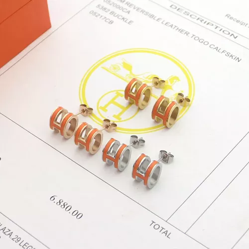 Hermes Earrings For Women #1344462 $23.00 USD, Wholesale Replica Hermes Earrings