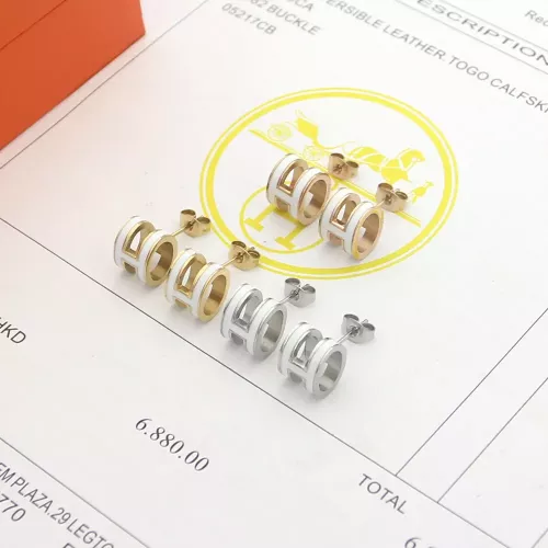 Hermes Earrings For Women #1344464 $23.00 USD, Wholesale Replica Hermes Earrings