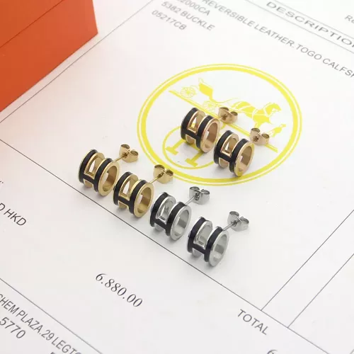Hermes Earrings For Women #1344465 $23.00 USD, Wholesale Replica Hermes Earrings