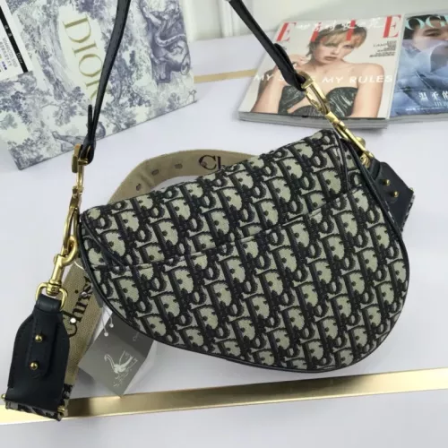Replica Christian Dior AAA Quality Messenger Bags In Navy For Women #1344697 $82.00 USD for Wholesale