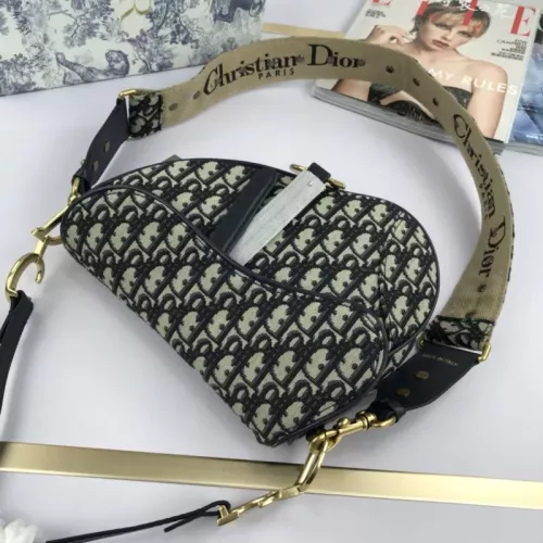 Replica Christian Dior AAA Quality Messenger Bags In Navy For Women #1344697 $82.00 USD for Wholesale