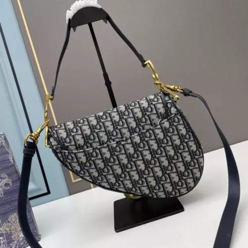 Replica Christian Dior AAA Quality Messenger Bags In Navy For Women #1344701 $82.00 USD for Wholesale