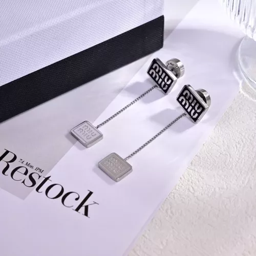 MIU MIU Earrings For Women #1344872 $29.00 USD, Wholesale Replica MIU MIU Earrings