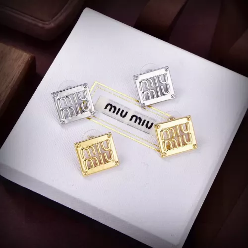 Replica MIU MIU Earrings For Women #1344875 $25.00 USD for Wholesale