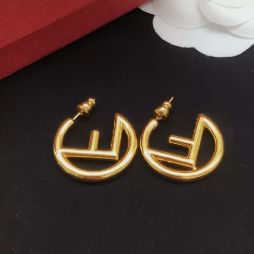 Replica Fendi Earrings For Women #1344968 $27.00 USD for Wholesale