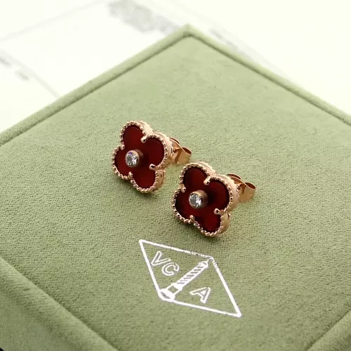 Van Cleef &amp; Arpels Earrings For Women #1345145 $27.00 USD, Wholesale Replica Van Cleef &amp; Arpels Earrings