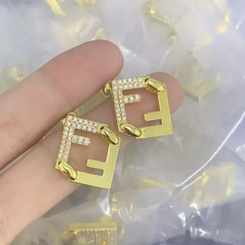 Fendi Earrings For Women #1345590 $25.00 USD, Wholesale Replica Fendi Earrings