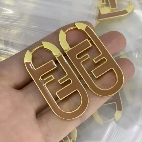Fendi Earrings For Women #1345595 $27.00 USD, Wholesale Replica Fendi Earrings