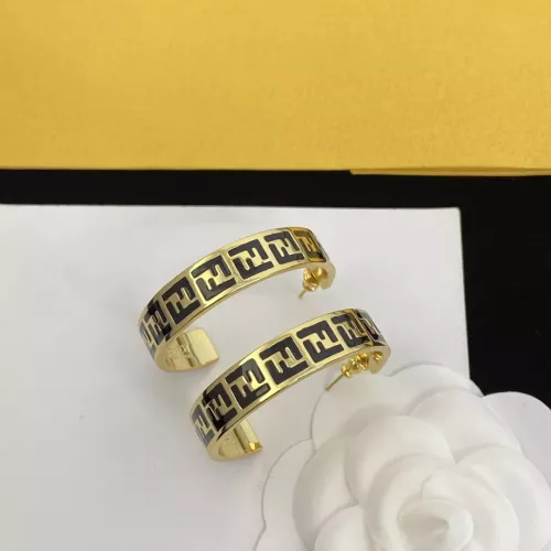 Fendi Earrings For Women #1345638 $25.00 USD, Wholesale Replica Fendi Earrings