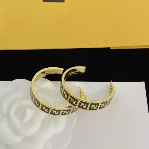 Replica Fendi Earrings For Women #1345638 $25.00 USD for Wholesale