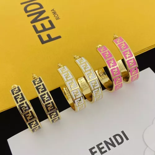 Replica Fendi Earrings For Women #1345638 $25.00 USD for Wholesale