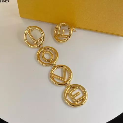 Fendi Earrings For Women #1345640 $25.00 USD, Wholesale Replica Fendi Earrings