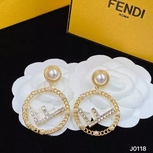 Fendi Earrings For Women #1345642 $25.00 USD, Wholesale Replica Fendi Earrings