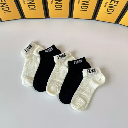 Replica Fendi Socks #1345925 $27.00 USD for Wholesale