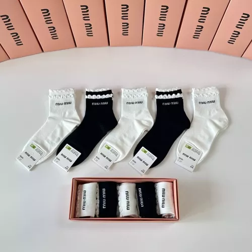 MIU MIU Socks #1345933 $27.00 USD, Wholesale Replica MIU MIU Socks