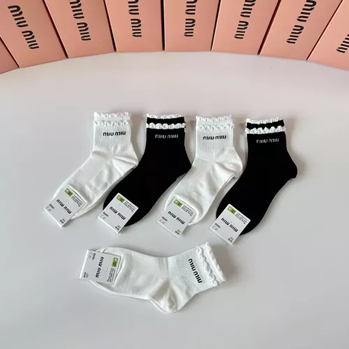 Replica MIU MIU Socks #1345933 $27.00 USD for Wholesale