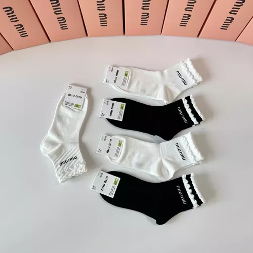 Replica MIU MIU Socks #1345933 $27.00 USD for Wholesale