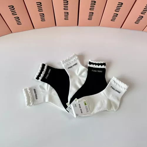 Replica MIU MIU Socks #1345933 $27.00 USD for Wholesale