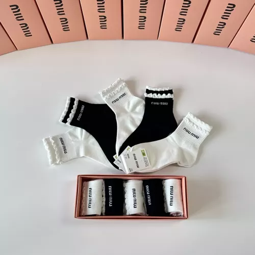 Replica MIU MIU Socks #1345933 $27.00 USD for Wholesale