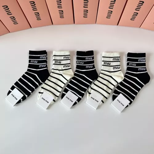 Replica MIU MIU Socks #1345935 $27.00 USD for Wholesale