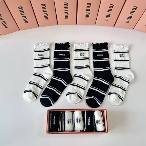 MIU MIU Socks #1345937 $29.00 USD, Wholesale Replica MIU MIU Socks
