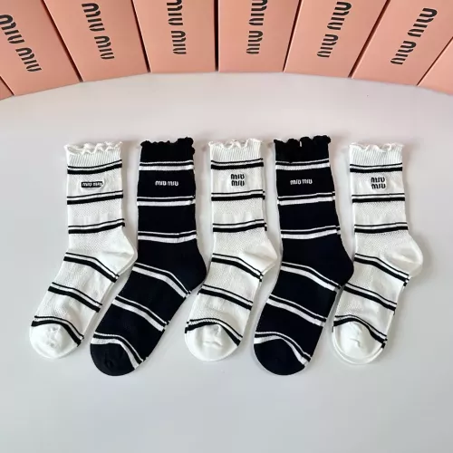 Replica MIU MIU Socks #1345937 $29.00 USD for Wholesale