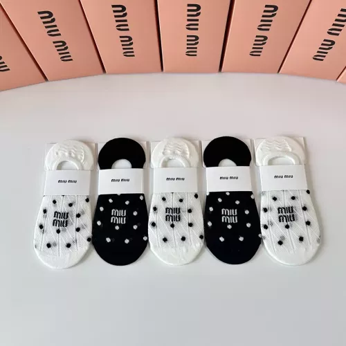 MIU MIU Socks #1345941 $27.00 USD, Wholesale Replica MIU MIU Socks