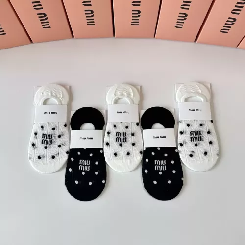 Replica MIU MIU Socks #1345941 $27.00 USD for Wholesale