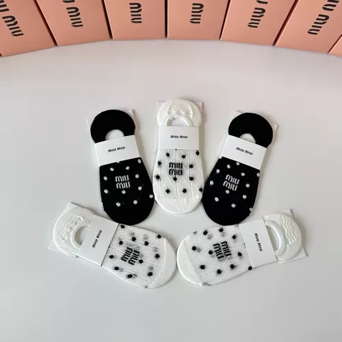 Replica MIU MIU Socks #1345941 $27.00 USD for Wholesale
