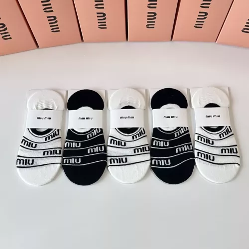 MIU MIU Socks #1345942 $27.00 USD, Wholesale Replica MIU MIU Socks