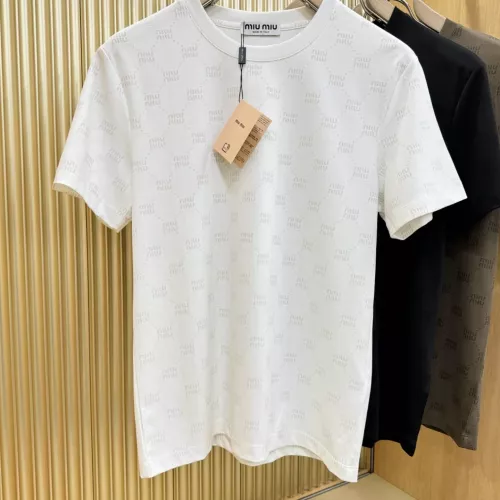 MIU MIU T-Shirts Short Sleeved For Men #1346380 $80.00 USD, Wholesale Replica MIU MIU T-Shirts