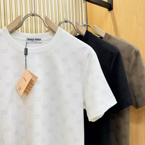 Replica MIU MIU T-Shirts Short Sleeved For Men #1346380 $80.00 USD for Wholesale