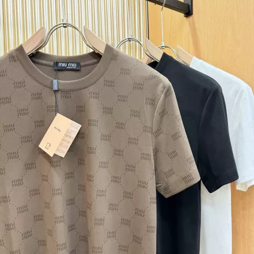 Replica MIU MIU T-Shirts Short Sleeved For Men #1346381 $80.00 USD for Wholesale