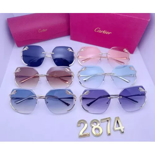 Replica Cartier Fashion Sunglasses #1346559 $29.00 USD for Wholesale