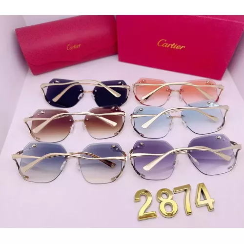 Replica Cartier Fashion Sunglasses #1346559 $29.00 USD for Wholesale