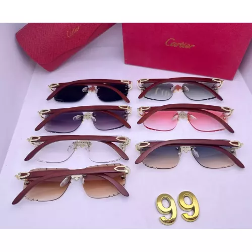 Replica Cartier Fashion Sunglasses #1346579 $29.00 USD for Wholesale
