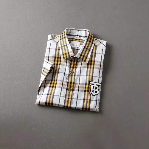 Replica Burberry Shirts Short Sleeved For Men #1346582 $36.00 USD for Wholesale