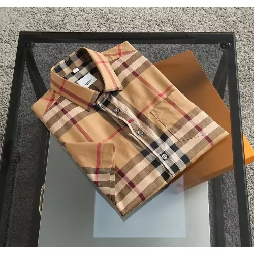 Replica Burberry Shirts Short Sleeved For Men #1346603 $39.00 USD for Wholesale
