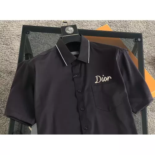 Replica Christian Dior Shirts Short Sleeved For Men #1346643 $38.00 USD for Wholesale