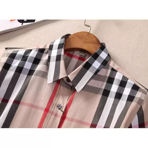 Replica Burberry Shirts Short Sleeved For Women #1346645 $36.00 USD for Wholesale
